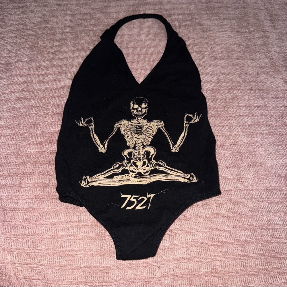 Skeleton Bodysuit Size Small